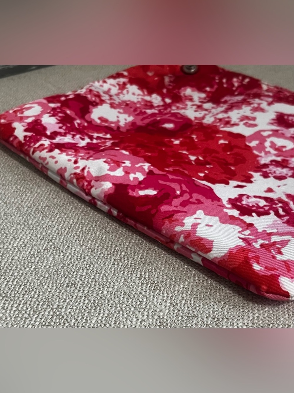 Coach Red Pink Abstract Print Tote Insert - Picture 6 of 8
